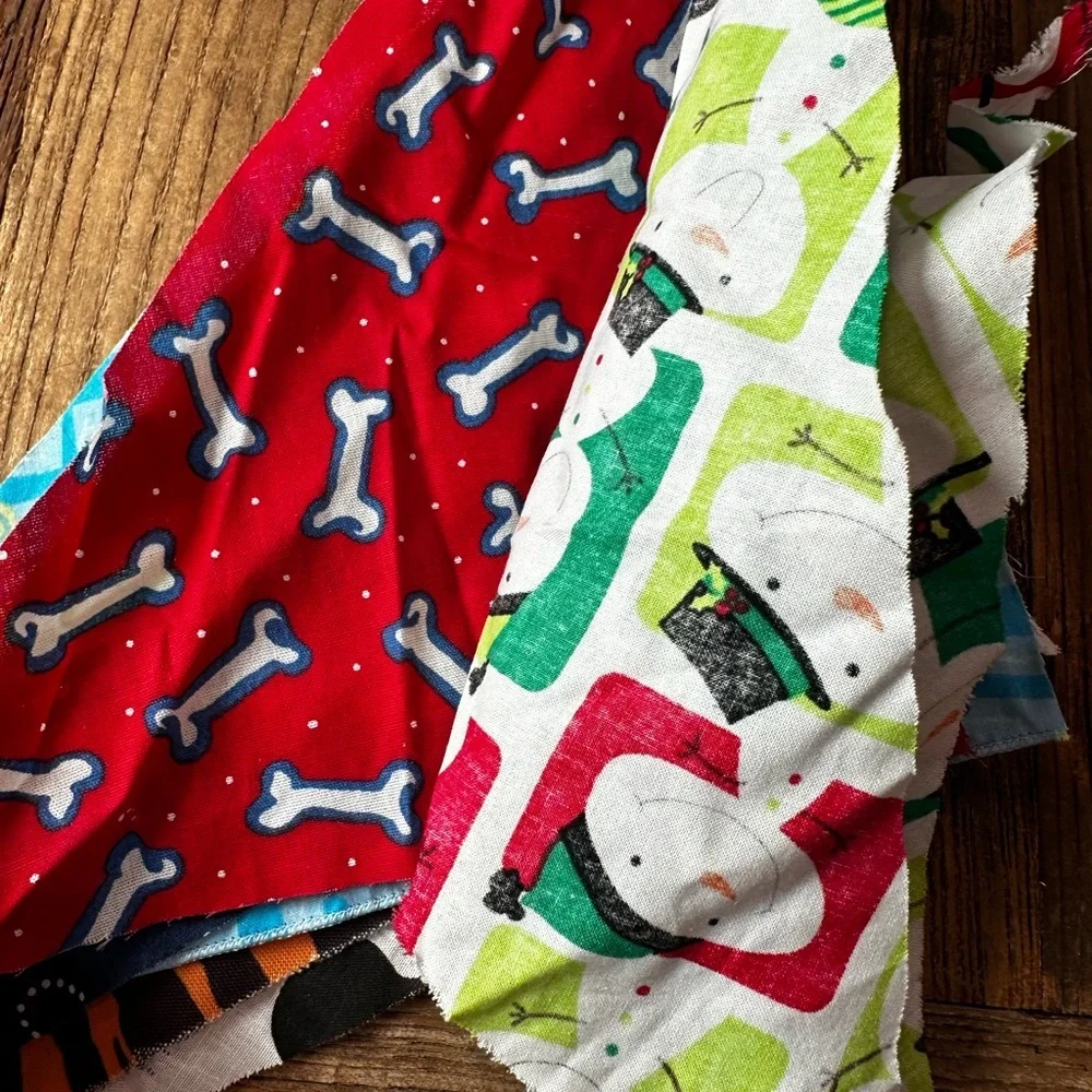 Colorful Dog Bandana Set (scarf) for Xsmall dogs
